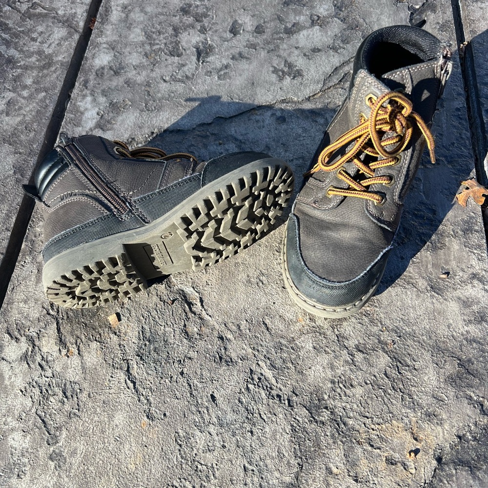 Black and Brown Boots